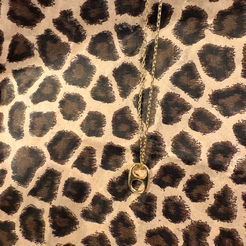 Gold Pogue Necklace